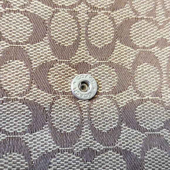 Coach - Set of TWO Signature Monogram Canvas & Leather Trim Vintage Wallets - Picture 6 of 8